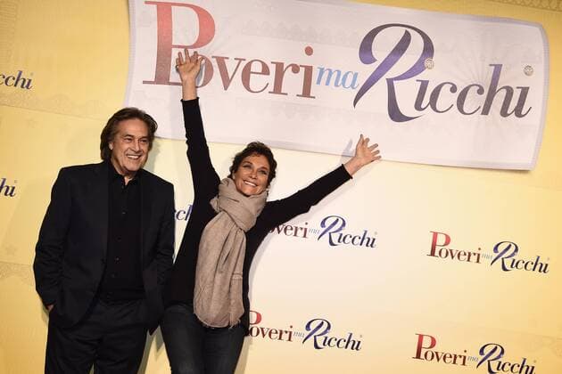 Db Milano 12 12 2016 - red carpet film Poveri ma ricchi - Angelo Sotgiu-Angela Brambati 