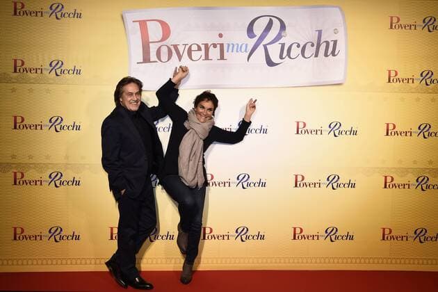 Db Milano 12 12 2016 - red carpet film Poveri ma ricchi - Angelo Sotgiu-Angela Brambati 