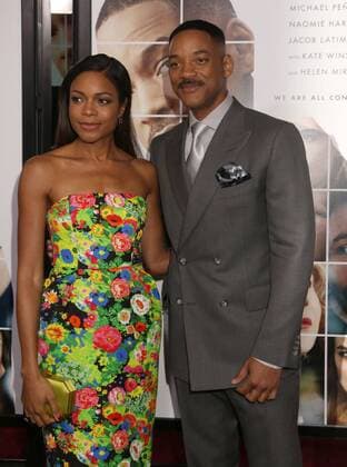 December 12, 2016 - New York, New York, U.S. - Actress NAOMIE HARRIS and actor WILL SMITH attend the New York World Premiere of Collateral Beauty held at the Jazz At Lincoln Centers Frederick P. Rose Hall. New York U.S. - ZUMAk03_ 20161212_zaf_k03_008