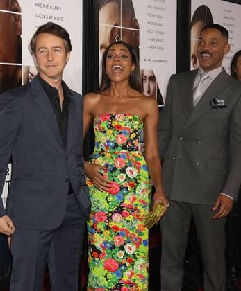 December 12, 2016 - New York, New York, U.S. - Actors ED NORTON, NAOMIE HARRIS and actor WILL SMITH attend the New York World Premiere of Collateral Beauty held at the Jazz At Lincoln Centers Frederick P. Rose Hall. New York U.S. - ZUMAk03_ 20161212_zaf_k03_176