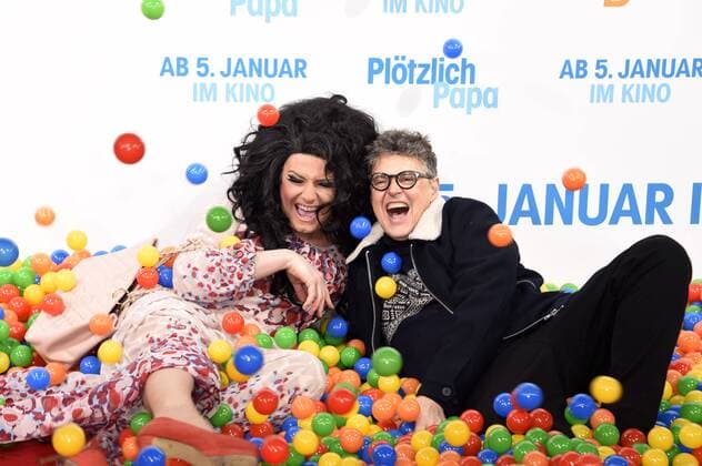 Nina Queer und Rolf Scheider bei der Premeire des Kinofilms Plötzlich Papa Demain tout commence im Zoo Palast. Berlin, 12.12.2016 Foto:xF.xKernx xFuturexImage