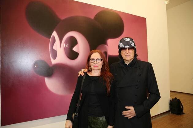 Gottfried HELNWEIN - Albertina Wien, Albertina, 13. 12. 2016 Gottfried HELNWEIN mit Frau Renate