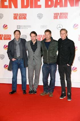 Michael Bully Herbig, Jan Josef Liefers, Til Schweiger, Matthias Schweighöfer Weltpremiere von Vier gegen die Bank im CineStar im Sony Center in Berlin am 13.12.2016