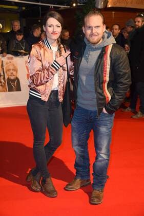 Julia Hartmann, Axel Stein Weltpremiere von Vier gegen die Bank im CineStar im Sony Center in Berlin am 13.12.2016