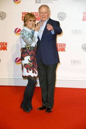Wolfgang Petersen mit Ehefrau Maria Borgel-Petersen Weltpremiere von Vier gegen die Bank im CineStar im Sony Center in Berlin am 13.12.2016