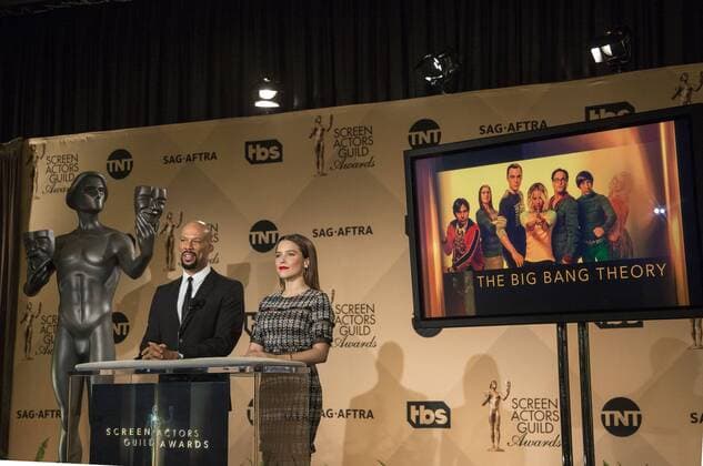 December 14, 2016 - West Hollywood, California, U.S - Common and Sophia Bush at the 23rd Annual Screen Actors Guild Awards Nominations announcement at the Pacific Design Center on Wednesday, December 14, 2016 in West Hollywood, California. Outstanding Performance by an Ensemble in a Comedy Series, THE BIG BANG THEORY. West Hollywood U.S. - ZUMAp124 20161214_zaa_p124_051