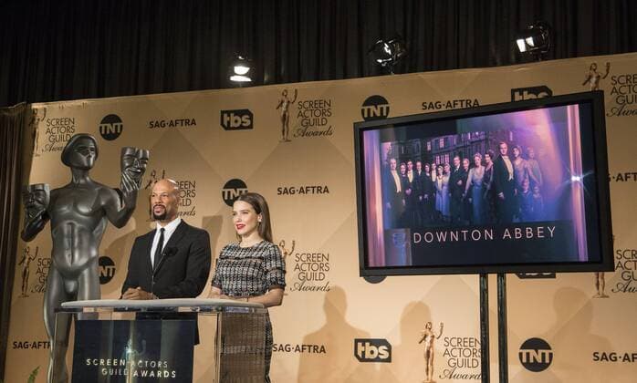 December 14, 2016 - West Hollywood, California, U.S - Common and Sophia Bush at the 23rd Annual Screen Actors Guild Awards Nominations announcement at the Pacific Design Center on Wednesday, December 14, 2016 in West Hollywood, California. Outstanding Performance by an Ensemble in a Drama Series, DOWNTON ABBEYÃ West Hollywood U.S. - ZUMAp124 20161214_zaa_p124_066