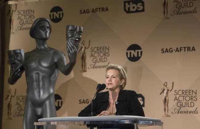 December 14, 2016 - West Hollywood, California, U.S - SAG-AFTRA president Gabrielle Carteris at the 23rd Annual Screen Actors Guild Awards Nominations announcement at the Pacific Design Center on Wednesday, December 14, 2016 in West Hollywood, California. West Hollywood U.S. - ZUMAp124 20161214_zaa_p124_073