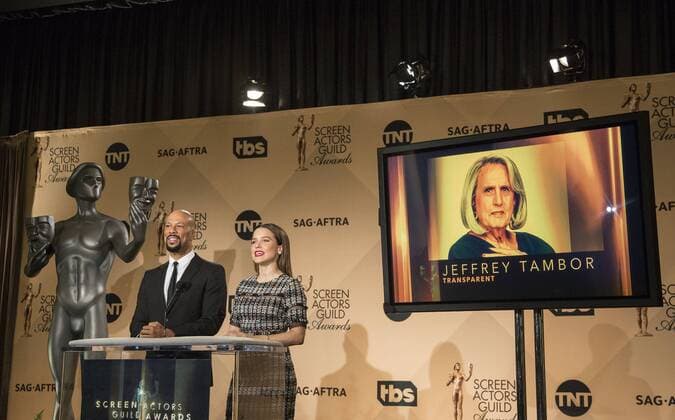 December 14, 2016 - West Hollywood, California, U.S - Common and Sophia Bush at the 23rd Annual Screen Actors Guild Awards Nominations announcement at the Pacific Design Center on Wednesday, December 14, 2016 in West Hollywood, California. Outstanding Performance by a Male Actor in a Comedy Series, JEFFREY TAMBOR Maura Pfefferman Ã¢â‚¬ TRANSPARENTÃ West Hollywood U.S. - ZUMAp124 20161214_zaa_p124_082