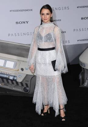 December 14, 2016 - Westwood, CA, United States - 14 December 2016 - Westwood, California - Rachael Leigh Cok. The Los Angeles premiere of Passengers held at Regency Village Theatre. Photo Credit: AdMedia Westwood United States - ZUMAa123 20161214_zaa_a123_088