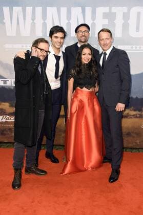 Milan Peschel, Nik Xhelilaj, Philipp Stölzl, Iazua Larios und Wotan Wilke Möhring bei der Premiere des Fernsehfilms Winnetou - Eine neue Welt im Delphi Filmpalast. Berlin, 14.12.2016 Foto:xF.xKernx xFuturexImage