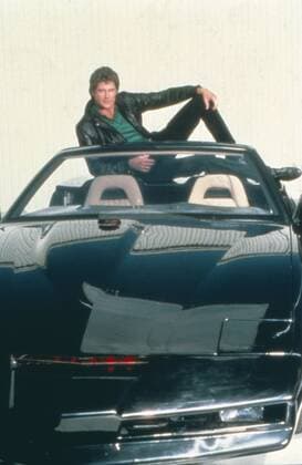 David Hasselhoff mit dem Auto K.I.T.T. in der Serie Knight Rider , USA 1982 - 1986. Copyright: IFTN UnitedArchives04238