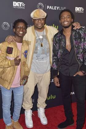 Tyler Williams, Bobby Brown und Woody McClain bei der Premiere der BET TV-Miniserie The New Edition Story im Paley Center for Media. Beverly Hills, 14.12.2016 Foto:xD.xStarbuckx xFuturexImage
