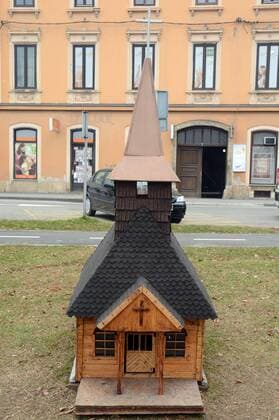 Modellpark in Sisak, Kroatien Model of the Posavina villages 15.12.2016., Croatia, Sisak - Model of the Posavina villages in park near Kupa river.  NikolaxCutuk PIXSELL