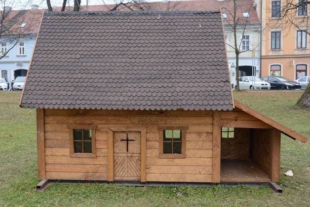 Modellpark in Sisak, Kroatien Model of the Posavina villages 15.12.2016., Croatia, Sisak - Model of the Posavina villages in park near Kupa river.  NikolaxCutuk PIXSELL