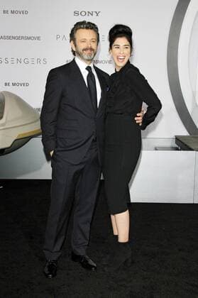 Michael Sheen und Sarah Silverman bei der Premiere des Kinofilms Passengers im Regency Village Theatre, Westwood. Los Angeles, 14.12.2016 Foto:xD.xBedrosianx xFuturexImage