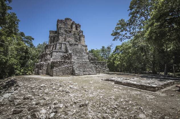  Hauptpyramide, Muyil, alte Maya-Stätte, Quintana Roo, Yucatan, Mexiko, Mittelamerika Copyright: imageBROKER/EduardoxFusterxSalamero iblefu04425305.jpg