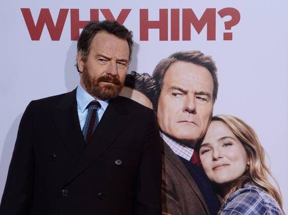 Cast member Bryan Cranston attends the premiere of the motion picture comedy Why Him? at the Regency Bruin Theater in the Westwood section of Los Angeles on December 17, 2016. Storyline: A dad forms a bitter rivalry with his daughter s young rich boyfriend.  LAP2016121704 JIMxRUYMEN