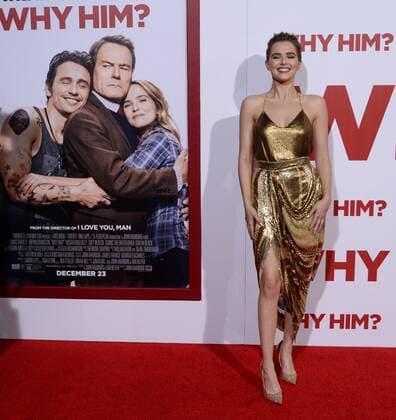Cast member Zoey Deutch attends the premiere of the motion picture comedy Why Him? at the Regency Bruin Theater in the Westwood section of Los Angeles on December 17, 2016. Storyline: A dad forms a bitter rivalry with his daughter s young rich boyfriend.  LAP2016121718 JIMxRUYMEN