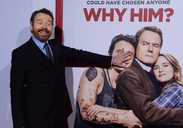 Cast member Bryan Cranston attends the premiere of the motion picture comedy Why Him? at the Regency Bruin Theater in the Westwood section of Los Angeles on December 17, 2016. Storyline: A dad forms a bitter rivalry with his daughter s young rich boyfriend.  LAP2016121702 JIMxRUYMEN