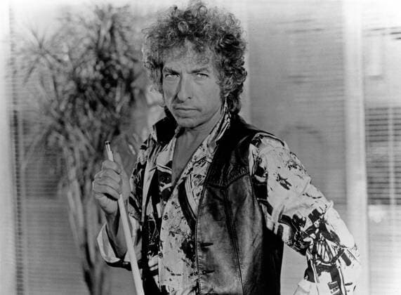 Der amerikanische Folk- und Rockmusiker und Lyriker Bob Dylan, 1980er Jahre. American folk and rock singer Bob Dylan, 1980s. Copyright: IFTN UnitedArchives09654