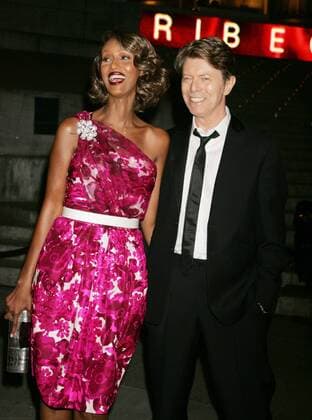 Apr 22, 2008 - New York, NY, USA - Model IMAN and singer DAVID BOWIE at the arrivals for the 7th Annual Tribeca Film Festival Vanity Fair party held at the State Supreme Courthouse. - ZUMAk03_ 20080422_nan_k03_182
