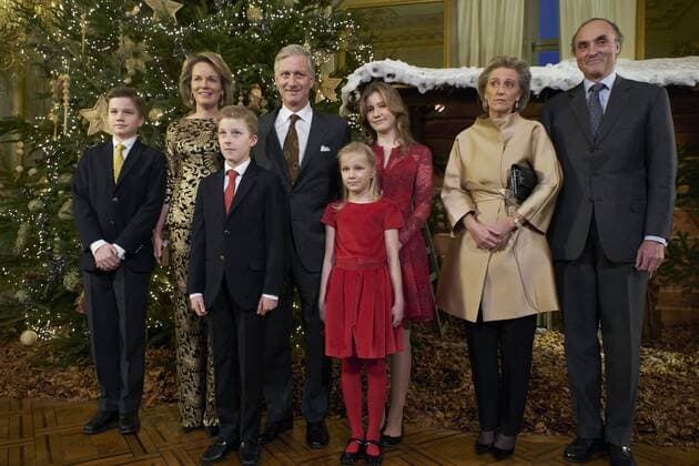 Bilder des Tages Belgische Königsfamilie besucht das Weihnachtskonzert in Brüssel Prince Gabriel (12), Queen Mathilde of Belgium, Prince Emmanuel (10), King Philippe - Filip of Belgium, Princess Eleonore (7), Crown Princess Elisabeth (14), Princess Astrid of Belgium and Prince Lorenz of Belgium pictured during the yearly Christmas Concert, at the Royal Palace, in Brussels, Wednesday 21 December 2016. The King and Queen want to thank especially those who have contributed to the success of the royal activities throughout teh year 2016. Â 
