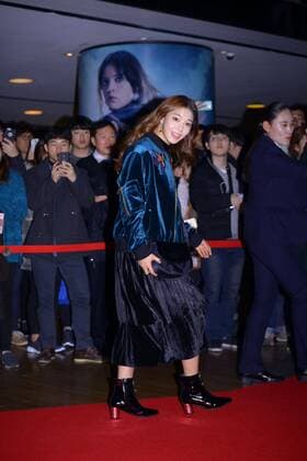 Gong Seung Yeon,EXOD.O. and Yu-hwan Park attend the vip premiere of Le Tour£ºMy Last 49 Days in Seoul, Korea on 21th December, 2016.(China and Korea Rights Out)  20161222009005