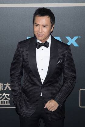 BEIJING, CHINA - DECEMBER 21: Actor Donnie Yen arrives at the red carpet of the premiere of film Rogue One: A Star Wars Story on December 21, 2016 in Beijing, China.  CFP497374445