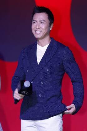 BEIJING, CHINA - DECEMBER 21: Actor Donnie Yen attends the press conference of film Rogue One: A Star Wars Story on December 21, 2016 in Beijing, China.  CFP497374515