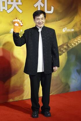 BEIJING, CHINA - DECEMBER 22: Actor Jackie Chan attends the premiere of director Ding Sheng s film Railroad Tigers on December 22, 2016 in Beijing, China.  CFP497394474