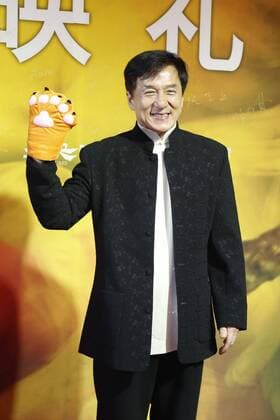 BEIJING, CHINA - DECEMBER 22: Actor Jackie Chan attends the premiere of director Ding Sheng s film Railroad Tigers on December 22, 2016 in Beijing, China.  CFP497394480