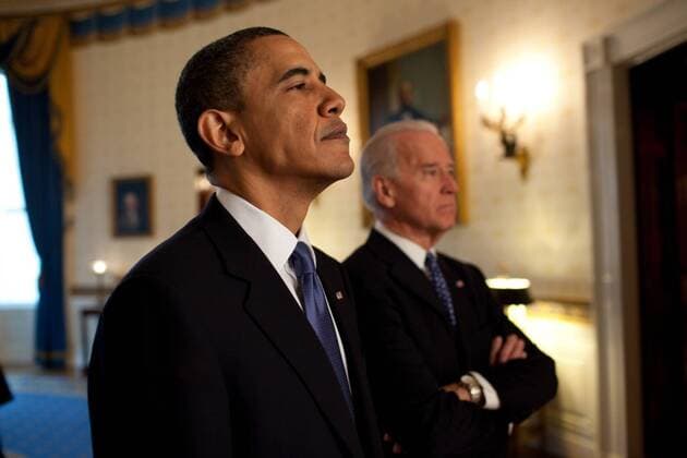 Mar. 24, 2010 - Washington, DC, USA - President Barack Obama and Vice President Joe Biden wait in the Blue Room of the White House before delivering remarks and signing the health insurance reform bill. Barack Hussein Obama II (born August 4, 1961) is the 44th President of the United States. He is the first African American to be elected to office and the first president born outside the contiguous United States. Born in Honolulu, Hawaii, Obama is a graduate of Columbia University and Harvard Law School. He worked as a civil rights attorney and taught constitutional law at the University of Chicago Law School from 1992 to 2004. While serving three terms representing the 13th District in the Illinois Senate from 1997 to 2004, he ran unsuccessfully in the Democratic primary for the United States House of Representatives in 2000. Washington USA - ZUMAz03_ 20100324_shh_z03_801