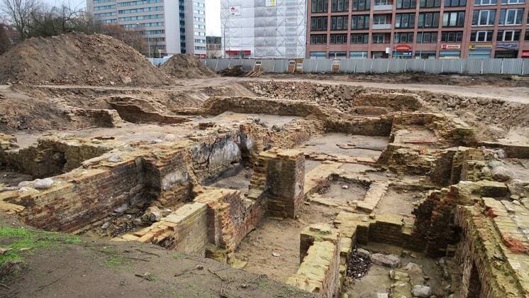Ausgrabungen auf der Fischerinsel, Archäologie, Geschichte,Mitte,Siedlungskern von Alt-Cölln