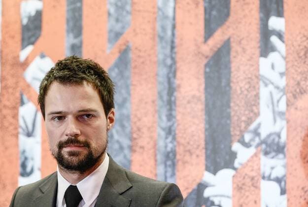 MOSCOW, RUSSIA - DECEMBER 27, 2016: Actor Danila Kozlovsky, who stars as grand prince of Kiev Vladimir Svyatoslavich, at the Moscow premiere of the film Viking directed by Andrei Kravchuk, at the Oktyabr Cinema. Alexander Shcherbak TASS  TS03CEA7