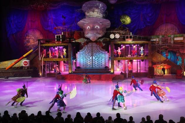 MOSCOW, RUSSIA - DECEMBER 28, 2016: Figure skaters in a scene from The Nutcracker and the Mouse King ice show staged by Ilya Averbukh at the VTB Ice Palace. The show is based on a story by E. T. A. Hoffmann. Vyacheslav Prokofyev TASS  TS03CFA1