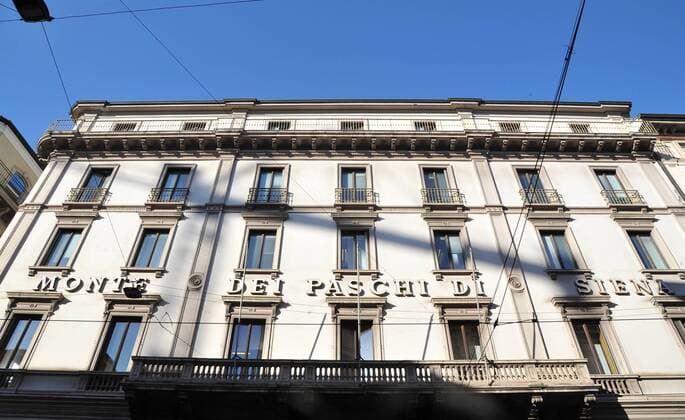 28 12 2016 MILAN - VIA SANTA magherita OFFICE OF MILAN MPS Banca Monte dei Paschi di Siena  Copyright: x xIPAx