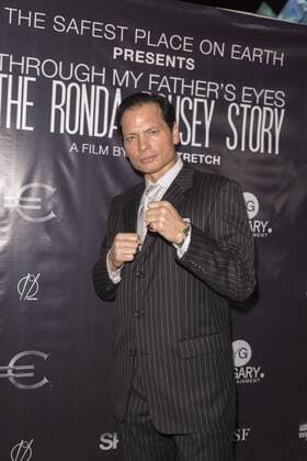Rico Simonini attends at The Ronda Rousey Story film premiere December 30, 2016 in Chinese Mann Theater, Hollywood, California. USA - 2016 - The Ronda Rousey Story film premiere in Hollywood, CA.  Copyright: xEugenexPowersxPhotographyx