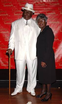 October 25 2007, New York City Madame Tussaud s unveiled a wax work of Christopher Wallace aka biggie Smalls - The Notorious B.I.G. His mother Voletta Wallace was there  - ZUMAny1_ 20071025_zaf_ny1_058