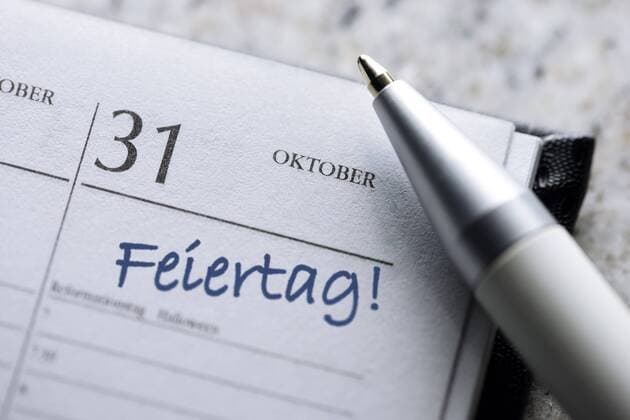 Kalenderblatt 31. Oktober 2017, gesetzlicher Feiertag ** NUR FUER REDAKTIONELLE ZWECKE ** EDITORIAL USE ONLY **