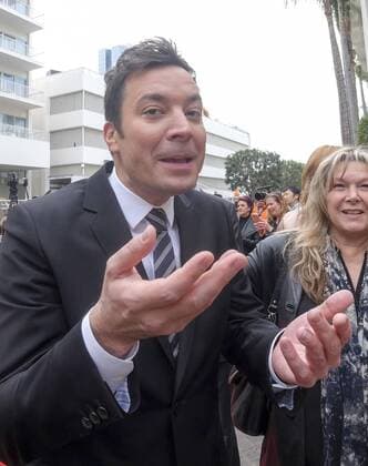 January 4, 2017 - Los Angeles, California, U.S - Tonight Show host Jimmy Fallon joins the red carpet roll out ceremony during the 74rd Annual Golden Globe Awards Preview Day at the Beverly Hilton on Wednesday, Jan. 4, 2017, in Beverly Hills, Calif. The annual awards show including film and television will be held on Sunday. Los Angeles U.S. - ZUMAc68_ 20170104_zaf_c68_005