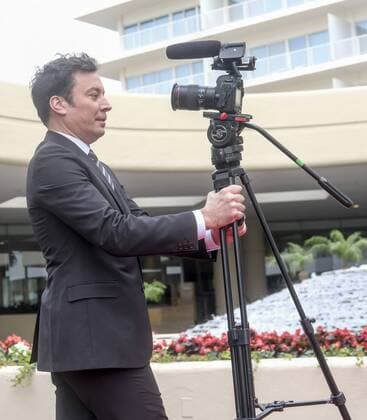 January 4, 2017 - Los Angeles, California, U.S - Tonight Show host Jimmy Fallon joins the red carpet roll out ceremony during the 74rd Annual Golden Globe Awards Preview Day at the Beverly Hilton on Wednesday, Jan. 4, 2017, in Beverly Hills, Calif. The annual awards show including film and television will be held on Sunday. Los Angeles U.S. - ZUMAc68_ 20170104_zaf_c68_015