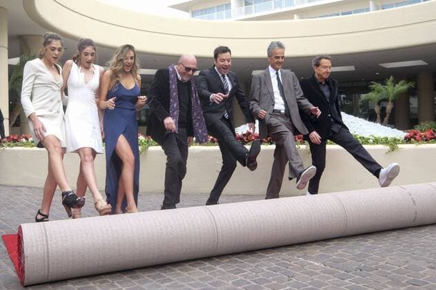 January 4, 2017 - Los Angeles, California, U.S - Tonight Show host Jimmy Fallon joins the red carpet roll out ceremony during the 74rd Annual Golden Globe Awards Preview Day at the Beverly Hilton on Wednesday, Jan. 4, 2017, in Beverly Hills, Calif. The annual awards show including film and television will be held on Sunday. Los Angeles U.S. - ZUMAc68_ 20170104_zaf_c68_024