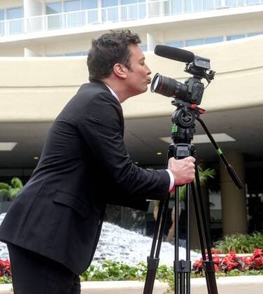 January 4, 2017 - Los Angeles, California, U.S - Tonight Show host Jimmy Fallon joins the red carpet roll out ceremony during the 74rd Annual Golden Globe Awards Preview Day at the Beverly Hilton on Wednesday, Jan. 4, 2017, in Beverly Hills, Calif. The annual awards show including film and television will be held on Sunday. Los Angeles U.S.  - ZUMA 20170104_jlr_c68_101