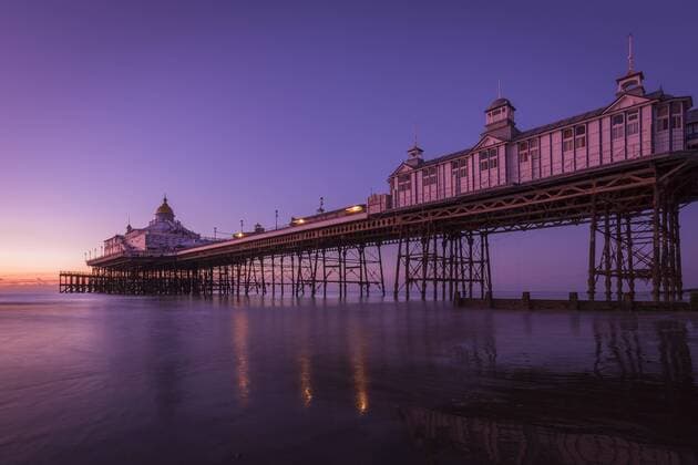 Sunrise at Eastbourne Pier, Eastbourne, East Sussex, England, United Kingdom, Europe Copyright: AndrewxSproule 1213-77