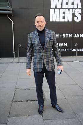 Elton John s husband David Furnish attending a London Fashion Week Men s Show on The Strand. JANUARY 6th 2017  TSTx1716