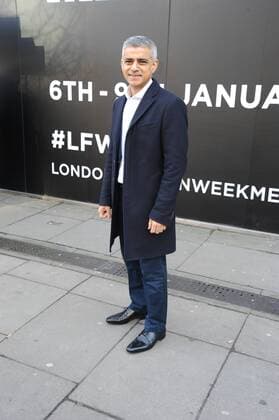 London mayor Sadiq Khan attending a London Fashion Week Men s Show on The Strand. JANUARY 6th 2017  TSTx1716