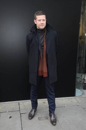 English TV presenter Dermot O Leary attending a London Fashion Week Men s Show on The Strand. JANUARY 6th 2017  TSTx1716