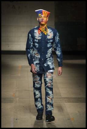 . 07 01 2017. London, United Kingdom. London Fashion Week Men s 2017. Designer, Christopher Shannon on display at the Old Selfridges Hotel, London, UK.  xBenxStevensx xi-Imagesx IIM-14122-0006