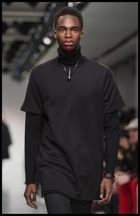 . 07 01 2017. London, United Kingdom. London Fashion Week Men s 2017. Designer, Matthew Miller on display at the BFC Show Space, The Strand, London, UK.  xBenxStevensx xi-Imagesx IIM-14123-0003